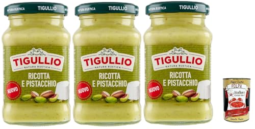 Star Tigullio GranPesto Pesto Ricotta e pistacchio, pesto mit Ricotta und Pistazien 3x 185 g Sauce Soße + Italian gourmet polpa 400g Star Tigullio GranPesto Pesto Ricotta e pistacchio, pesto mit Ricotta und Pistazien 3x 185 g Sauce Soße + Italian gourmet polpa 400g von Italian Gourmet E.R.