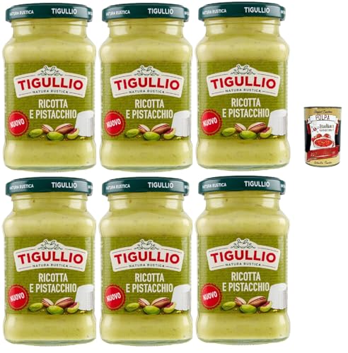 Star Tigullio GranPesto Pesto Ricotta e pistacchio, pesto mit Ricotta und Pistazien 6x 185 g Sauce Soße + Italian gourmet polpa 400g Star Tigullio GranPesto Pesto Ricotta e pistacchio, pesto mit Ricotta und Pistazien 6x 185 g Sauce Soße + Italian gourmet polpa 400g von Italian Gourmet E.R.
