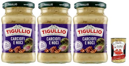 Star Tigullio Pesto Carciofi e noci Sauce Soße Artischocken und Nüsse, Glutenfrei, 3x 185g + Italian Gourmet polpa 400g Star Tigullio Pesto Carciofi e noci Sauce Soße Artischocken und Nüsse, Glutenfrei, 3x 185g + Italian Gourmet polpa 400g von Italian Gourmet E.R.
