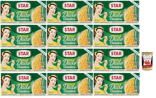 Star il mio Dado Classico 10 Dadi, Suppenwürfel Brühe klassisch reich an Geschmack, 12x 100 g + Italian Gourmet polpa 400g Star il mio Dado Classico 10 Dadi, Suppenwürfel Brühe klassisch reich an Geschmack, 12x 100 g + Italian Gourmet polpa 400g von Italian Gourmet E.R.