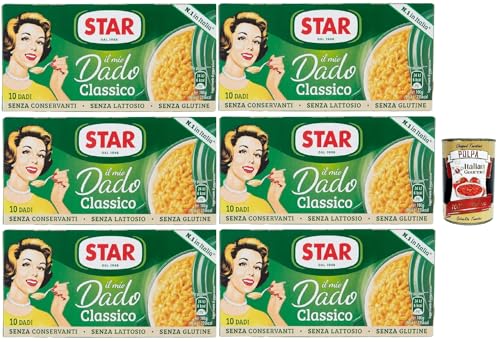 Star il mio Dado Classico 10 Dadi, Suppenwürfel Brühe klassisch reich an Geschmack, 6x 100 g + Italian Gourmet polpa 400g Star il mio Dado Classico 10 Dadi, Suppenwürfel Brühe klassisch reich an Geschmack, 6x 100 g + Italian Gourmet polpa 400g von Italian Gourmet E.R.