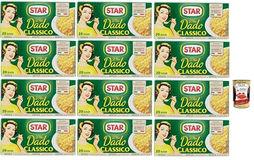 Star il mio Dado Classico 20 Dadi, Suppenwürfel Brühe klassisch reich an Geschmack, 12x 200 g + Italian Gourmet polpa 400g Star il mio Dado Classico 20 Dadi, Suppenwürfel Brühe klassisch reich an Geschmack, 12x 200 g + Italian Gourmet polpa 400g von Italian Gourmet E.R.