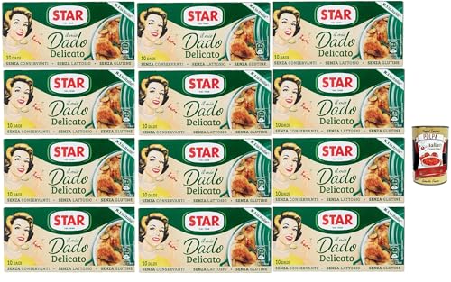 Star il mio Dado Delicato 10 Dadi, Suppenwürfel Brühe empfindlich reich an Geschmack, 12x 100 g + Italian Gourmet polpa 400g Star il mio Dado Delicato 10 Dadi, Suppenwürfel Brühe empfindlich reich an Geschmack, 12x 100 g + Italian Gourmet polpa 400g von Italian Gourmet E.R.