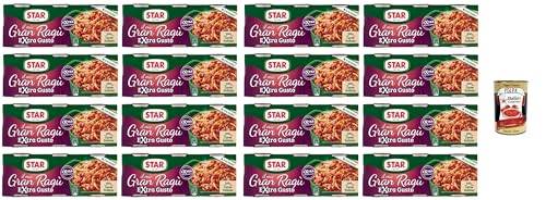 Star il mio Gran Ragù Extra Gusto mit 100% italienischem Fleisch, 16x Packung mit 3 Dosen à 100g + Italian Gourmet polpa 400gr von Italian Gourmet E.R.