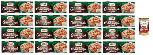 Star il mio Gran Ragù Speck mit 100% italienischem Fleisch und Speck, 16 Packung mit 3 Dosen à 100g + Italian Gourmet polpa 400g Star il mio Gran Ragù Speck mit 100% italienischem Fleisch und Speck, 16 Packung mit 3 Dosen à 100g + Italian Gourmet polpa 400g von Italian Gourmet E.R.