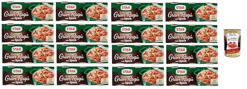 Star il mio Gran Ragù Speck mit 100% italienischem Fleisch und Speck, 16 Packung mit 3 Dosen à 100g + Italian Gourmet polpa 400g von Italian Gourmet E.R.