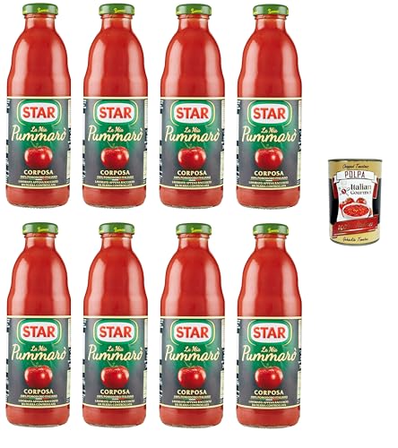 Star la mia Passata di Pomodoro Pummarò Corposa mein vollmundiges Pummarò-Tomatenpüree 8x700gr + Italian Gourmet polpa 400g Star la mia Passata di Pomodoro Pummarò Corposa mein vollmundiges Pummarò-Tomatenpüree 8x700gr + Italian Gourmet polpa 400g von Italian Gourmet E.R.