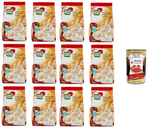 Suzi Wan Cialde di gamberetti Shrimp Waffles, Knusprige Waffeln aus Tapiokamehl und Garnelen 12x 50 g+ Italian Gourmet polpa 400g Suzi Wan Cialde di gamberetti Shrimp Waffles, Knusprige Waffeln aus Tapiokamehl und Garnelen 12x 50 g+ Italian Gourmet polpa 400g von Italian Gourmet E.R.