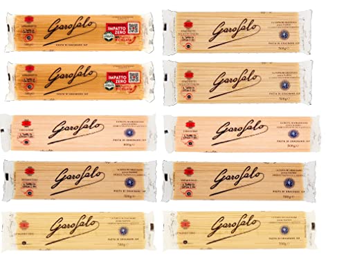 TESTPAKET Pasta Garofalo Lange Pasta ( 10x 500g ) Italian Hartweizengrieß Nudeln + Italian Gourmet polpa 400g von Italian Gourmet E.R.