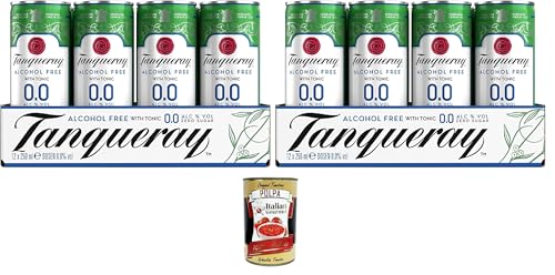 Tanqueray 0.0 - Premix Gin & Tonic Zero, Packung mit 24 250-ml-Dosen+ Italian Gourmet polpa 400g Tanqueray 0.0 - Premix Gin & Tonic Zero, Packung mit 24 250-ml-Dosen+ Italian Gourmet polpa 400g von Italian Gourmet E.R.