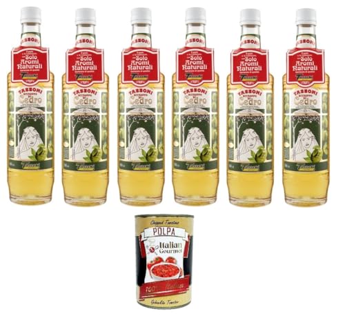 Tassoni- Sciroppo di Cedro Zedernsirup Nur natürliche Aromen 6x 560ml + Italian Gourmet polpa 400g Tassoni- Sciroppo di Cedro Zedernsirup Nur natürliche Aromen 6x 560ml + Italian Gourmet polpa 400g von Italian Gourmet E.R.