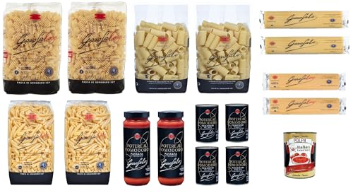 Testpaket 16 Stück, 2x Rigatoni, 2x Radiatori, 2x Casarecce, 2x Spaghetti, 2x Linguine, 2x Tomatenpassata, 4x geschälte Tomaten+ Italian Gourmet polpa 400g Testpaket 16 Stück, 2x Rigatoni, 2x Radiatori, 2x Casarecce, 2x Spaghetti, 2x Linguine, 2x Tomatenpassata, 4x geschälte Tomaten+ Italian Gourmet polpa 400g von Italian Gourmet E.R.