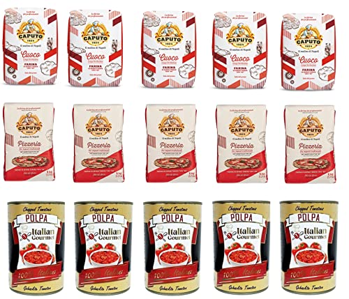 Testpaket 5x Caputo Pizzeria 1kg 5x Cuoco 1kg und Italian Gourmet Polpa di pomodoro Fein gehacktes Tomatenmark 5x 400g Testpaket 5x Caputo Pizzeria 1kg 5x Cuoco 1kg und Italian Gourmet Polpa di pomodoro Fein gehacktes Tomatenmark 5x 400g von Italian Gourmet E.R.