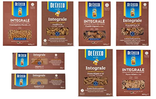 Testpaket De Cecco Pasta integrale Vollkornnudeln Vollkorn Pasta 8x 500g Packung + Italian Gourmet polpa 400g Testpaket De Cecco Pasta integrale Vollkornnudeln Vollkorn Pasta 8x 500g Packung + Italian Gourmet polpa 400g von Italian Gourmet E.R.