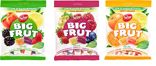 Testpaket Dufour Big Frut Gelee Beeren, mediterrane Früchte und Zitrusfrüchte 150 g von Italian Gourmet E.R.