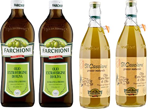 Testpaket Farchioni 2x Classico Natives Olivenöl Extra 1 Lt 2x Il casolare grezzo 1 Liter + Italian Gourmet polpa 400g Testpaket Farchioni 2x Classico Natives Olivenöl Extra 1 Lt 2x Il casolare grezzo 1 Liter + Italian Gourmet polpa 400g von Italian Gourmet E.R.