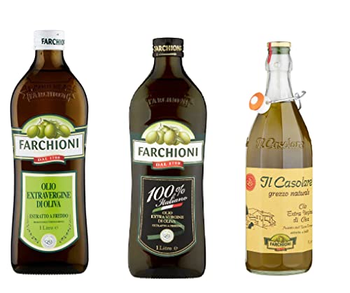 Testpaket Farchooni Speiseöl Olio Extra Vergine Di Oliva Classico 100% italiano Casolare Extra Natives Olivenöl 100% Italienisches Öl von Italian Gourmet E.R.
