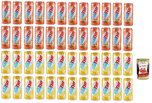 Testpaket Ferrero ESTATHE Eistee The' Zitrone-The' Pfirsich Dose 48 x 330 ml + Italian Gourmet polpa 400g Testpaket Ferrero ESTATHE Eistee The' Zitrone-The' Pfirsich Dose 48 x 330 ml + Italian Gourmet polpa 400g von Italian Gourmet E.R.