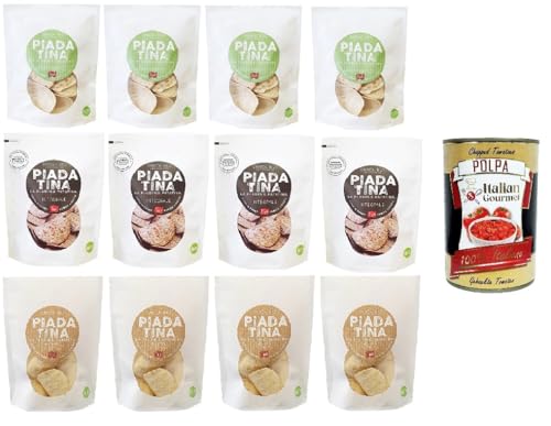 Testpaket Figuli' Piadatina 4x KLASSISCHE BIO-PIADATINA 100g 4x Bio-Rosmarin-Piadatina 100g 4x Bio- Vollkorn Piadatina 100g+ Italian Gourmet polpa 400g Testpaket Figuli' Piadatina 4x KLASSISCHE BIO-PIADATINA 100g 4x Bio-Rosmarin-Piadatina 100g 4x Bio- Vollkorn Piadatina 100g+ Italian Gourmet polpa 400g von Italian Gourmet E.R.