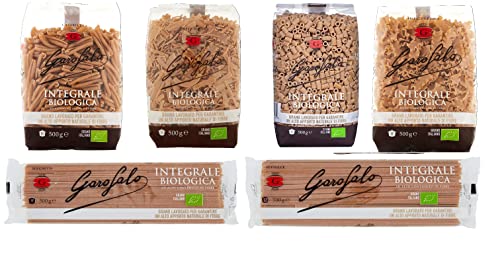 Testpaket Garofalo Pasta integrale Vollkornnudeln Nudeln Wholemeal pasta 6x 500g + Italian Gourmet Polpa 400g von Italian Gourmet E.R.