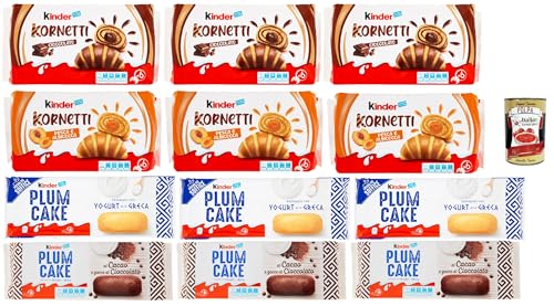 Testpaket Kinder, Croissant neu Kuchen Kornetti Kakao und Apikose Plumcake kakao und Yougurt, 12 Stück + Italian Gourmet polpa 400g Testpaket Kinder, Croissant neu Kuchen Kornetti Kakao und Apikose Plumcake kakao und Yougurt, 12 Stück + Italian Gourmet polpa 400g von Italian Gourmet E.R.