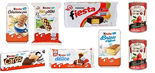 Testpaket Kinder Ferrero Brioss Colazione più Panecioc Delice Fiesta Snack + Italian Gourmet 100% italienische geschälte Tomaten dosen 2x 400g Testpaket Kinder Ferrero Brioss Colazione più Panecioc Delice Fiesta Snack + Italian Gourmet 100% italienische geschälte Tomaten dosen 2x 400g von Italian Gourmet E.R.