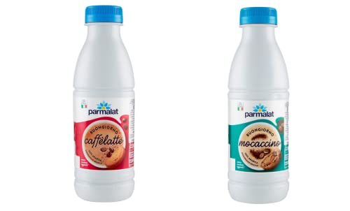 Testpaket Latte Parmalat Buongiornno UHT 6x caffèlatte 6x Mocaccino (12x 500ml) von Italian Gourmet E.R.