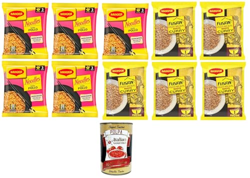 Testpaket Maggi Instant-Nudeln-5x Curry 71gr 5x Hühnergeschmack 71gr + Italian Gourmet polpa 400g von Italian Gourmet E.R.