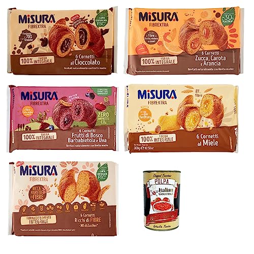 Testpaket Misura Cornetti Fibraextra Classici Croissants Vollkorn 5 Stück + Italian Gourmet polpa 400g Testpaket Misura Cornetti Fibraextra Classici Croissants Vollkorn 5 Stück + Italian Gourmet polpa 400g von Italian Gourmet E.R.