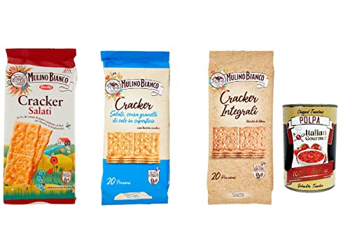 Testpaket Mulino Bianco Cracker mit nachhaltigem Mehl 3x 500 g + Italian gourmet polpa 400g Testpaket Mulino Bianco Cracker mit nachhaltigem Mehl 3x 500 g + Italian gourmet polpa 400g von Italian Gourmet E.R.