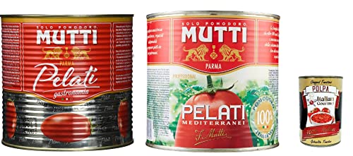 Testpaket Mutti Pelati professional Gastronomia und Medeterranei 2,5 Kg Schältomaten + Italian Gourmet pokpa 400g von Italian Gourmet E.R.