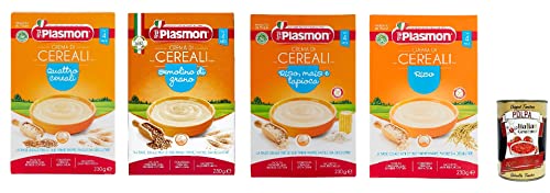 Testpaket Plasmon Crema di Cereali riso, mais e tapioca, semolino di grano , Quattro Cereali 4x 230g + Italian gourmet polpa 400g Testpaket Plasmon Crema di Cereali riso, mais e tapioca, semolino di grano , Quattro Cereali 4x 230g + Italian gourmet polpa 400g von Italian Gourmet E.R.