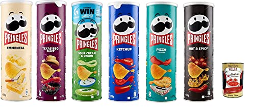 Testpaket Pringles 6x 175g in der praktischen Dose knackige Chip 6 Flavours + Italian Gourmet Polpa 400g von Italian Gourmet E.R.