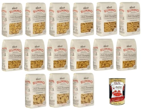 Testpaket Rummo Pasta GNOCCHETTI SARDI- CONCHIGLIE RIGATE- PENNE RIGATE - PASTA MISTA - ORECCHIETTE, Italienische Nudeln aus Hartweizengrieß, 15x 500g + Italian Gourmet polpa 400g Testpaket Rummo Pasta GNOCCHETTI SARDI- CONCHIGLIE RIGATE- PENNE RIGATE - PASTA MISTA - ORECCHIETTE, Italienische Nudeln aus Hartweizengrieß, 15x 500g + Italian Gourmet polpa 400g von Italian Gourmet E.R.
