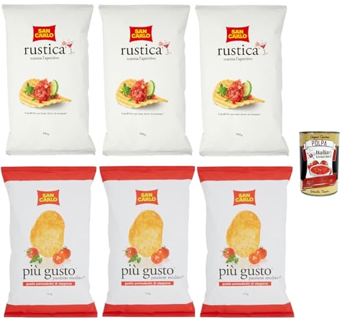 Testpaket San Carlo Patatine, Kirschtomaten 3x150g + Rustica 3x300g - Kartoffelchips Chips Beutel + Italian Gourmet polpa 400g Testpaket San Carlo Patatine, Kirschtomaten 3x150g + Rustica 3x300g - Kartoffelchips Chips Beutel + Italian Gourmet polpa 400g von Italian Gourmet E.R.