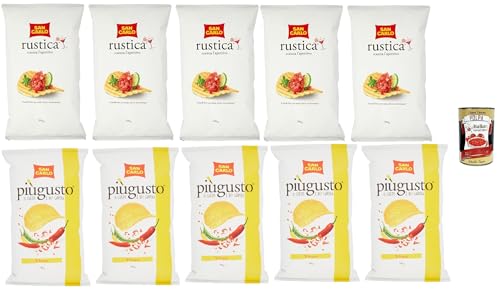 Testpaket San Carlo Patatine, Vivace Paprika 5x150g + Rustica 5x300g - Kartoffelchips Chips Beutel + Italian Gourmet polpa 400g Testpaket San Carlo Patatine, Vivace Paprika 5x150g + Rustica 5x300g - Kartoffelchips Chips Beutel + Italian Gourmet polpa 400g von Italian Gourmet E.R.