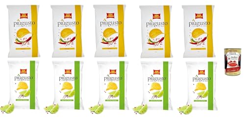 Testpaket San Carlo Più Gusto Patatine, Limette und Rosa Pfeffer + Vivace Paprika - Kartoffelchips Chips, 10x 150g Beutel + Italian Gourmet polpa 400g Testpaket San Carlo Più Gusto Patatine, Limette und Rosa Pfeffer + Vivace Paprika - Kartoffelchips Chips, 10x 150g Beutel + Italian Gourmet polpa 400g von Italian Gourmet E.R.