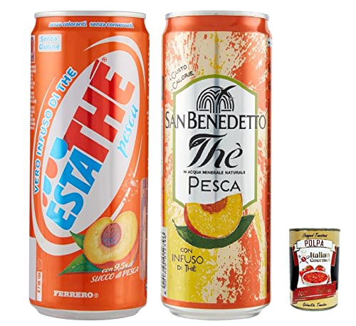 Testpaket San benedetto und Ferrero Eistee Pfirsch The' Pesca Dose 48xx 330 ml ESTATHE tea the erfrischend + Italian Gourmet polpa 400g Testpaket San benedetto und Ferrero Eistee Pfirsch The' Pesca Dose 48xx 330 ml ESTATHE tea the erfrischend + Italian Gourmet polpa 400g von Italian Gourmet E.R.