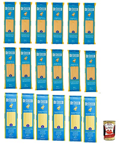 Testpaket Spaghetti Spaghettini Linguine Pasta De Cecco 100% Italienisch 18x 500g + Italian Gourmet Polpa 400g Testpaket Spaghetti Spaghettini Linguine Pasta De Cecco 100% Italienisch 18x 500g + Italian Gourmet Polpa 400g von Italian Gourmet E.R.
