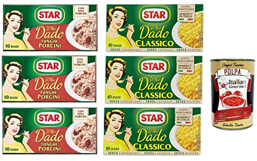 Testpaket Star dado funghi porcini Classico brodo Steinpilze Suppenwürfel Brühe 6x 10 pz + Italian gourmet polpa 400g Testpaket Star dado funghi porcini Classico brodo Steinpilze Suppenwürfel Brühe 6x 10 pz + Italian gourmet polpa 400g von Italian Gourmet E.R.