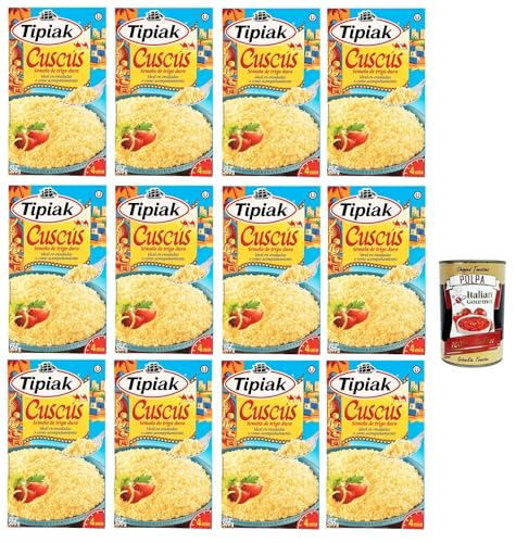 Tipiak Cous Cous 12x 500gr + Italian Gourmet Polpa di Pomodoro 400g Dose Tipiak Cous Cous 12x 500gr + Italian Gourmet Polpa di Pomodoro 400g Dose von Italian Gourmet E.R.