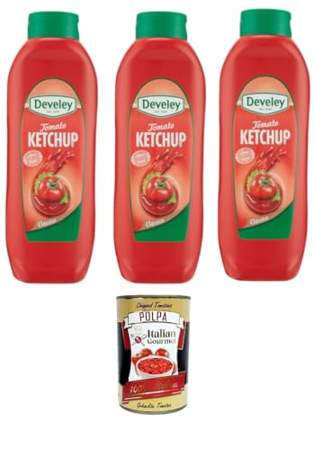 Tomaten-Ketchup-Sauce Wiederverschließbare Verpackung 3x 875ml + Italian Gourmet polpa 400g Tomaten-Ketchup-Sauce Wiederverschließbare Verpackung 3x 875ml + Italian Gourmet polpa 400g von Italian Gourmet E.R.