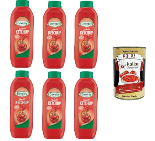 Tomaten-Ketchup-Sauce Wiederverschließbare Verpackung 6x 875ml + Italian Gourmet polpa 400g Tomaten-Ketchup-Sauce Wiederverschließbare Verpackung 6x 875ml + Italian Gourmet polpa 400g von Italian Gourmet E.R.