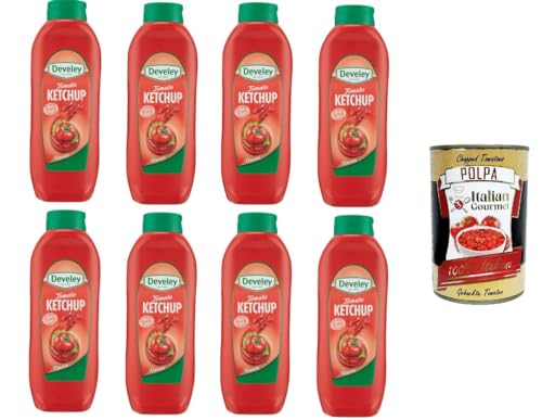 Tomaten-Ketchup-Sauce Wiederverschließbare Verpackung 8x 875ml + Italian Gourmet polpa 400g Tomaten-Ketchup-Sauce Wiederverschließbare Verpackung 8x 875ml + Italian Gourmet polpa 400g von Italian Gourmet E.R.