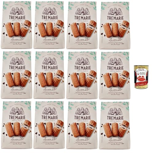 Tre Marie Ancora Uno Cioccolato in Frolla Krumiro, Kekse Krumiri mit Kakao 12x 315g cookies biscuit altmodisches Gebäck 100% Italienische Kekse + Italian Gourmet polpa 400g Tre Marie Ancora Uno Cioccolato in Frolla Krumiro, Kekse Krumiri mit Kakao 12x 315g cookies biscuit altmodisches Gebäck 100% Italienische Kekse + Italian Gourmet polpa 400g von Italian Gourmet E.R.
