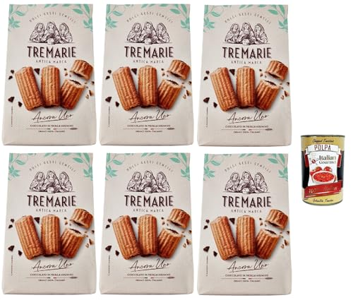 Tre Marie Ancora Uno Cioccolato in Frolla Krumiro, Kekse Krumiri mit Kakao 6x 315g cookies biscuit altmodisches Gebäck 100% Italienische Kekse + Italian Gourmet polpa 400g Tre Marie Ancora Uno Cioccolato in Frolla Krumiro, Kekse Krumiri mit Kakao 6x 315g cookies biscuit altmodisches Gebäck 100% Italienische Kekse + Italian Gourmet polpa 400g von Italian Gourmet E.R.
