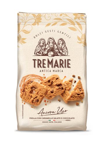 Tre Marie Ancora Uno Frolla con Caramello Salato e Cioccolato Kekse mit Gesalzenem Karamell und Schokolade Biscuits 315g Packung von Italian Gourmet E.R.