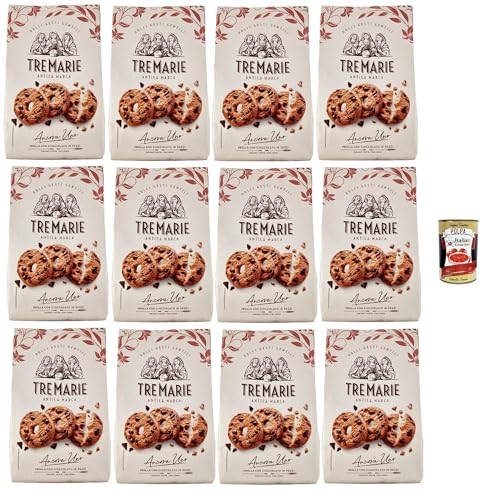 Tre Marie Ancora Uno Frolla con Gocce di Cioccolato in pezzi, Kekse Kakao Kekse mit Tropfen Schokolade Biscuits 12x 360g Packung + italian Gourmet polpa 400g Tre Marie Ancora Uno Frolla con Gocce di Cioccolato in pezzi, Kekse Kakao Kekse mit Tropfen Schokolade Biscuits 12x 360g Packung + italian Gourmet polpa 400g von Italian Gourmet E.R.
