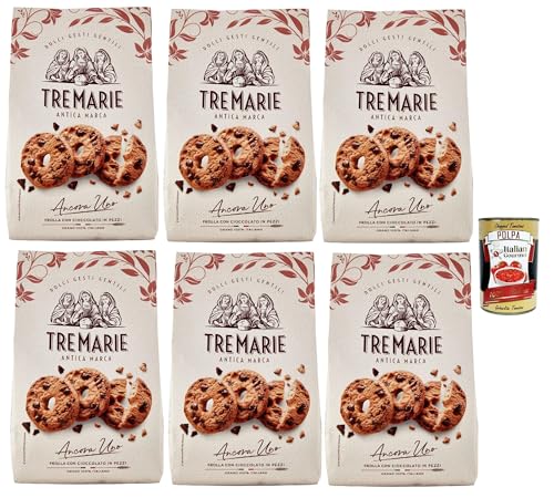 Tre Marie Ancora Uno Frolla con Gocce di Cioccolato in pezzi, Kekse Kakao Kekse mit Tropfen Schokolade Biscuits 6x 360g Packung + italian Gourmet polpa 400g Tre Marie Ancora Uno Frolla con Gocce di Cioccolato in pezzi, Kekse Kakao Kekse mit Tropfen Schokolade Biscuits 6x 360g Packung + italian Gourmet polpa 400g von Italian Gourmet E.R.