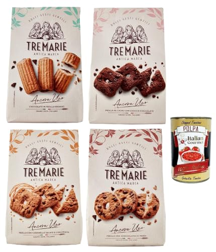Tre Marie Ancora Uno Testpaket , Kekse mit Kakao 4x stuck, cookies biscuit altmodisches Gebäck 100% Italienische Kekse + Italian Gourmet polpa 400g Tre Marie Ancora Uno Testpaket , Kekse mit Kakao 4x stuck, cookies biscuit altmodisches Gebäck 100% Italienische Kekse + Italian Gourmet polpa 400g von Italian Gourmet E.R.